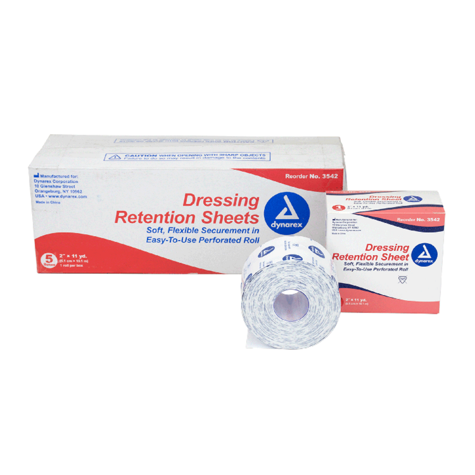DYNAREX DRESSING RETENTION SHEET Latex Free, 2" x 11 yds.