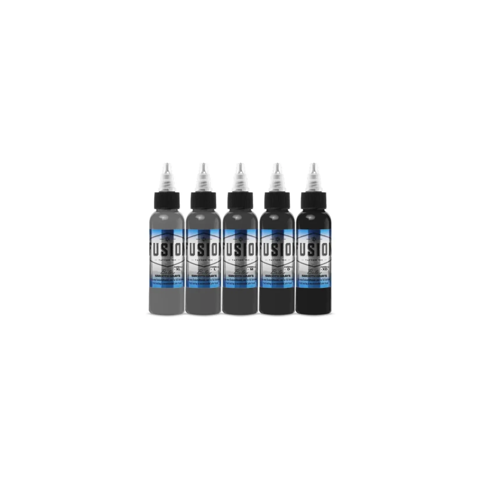 FUSION INK BOLO'S SMOOTH GRAY SIGNATURE  SET - 5 BOTTLES