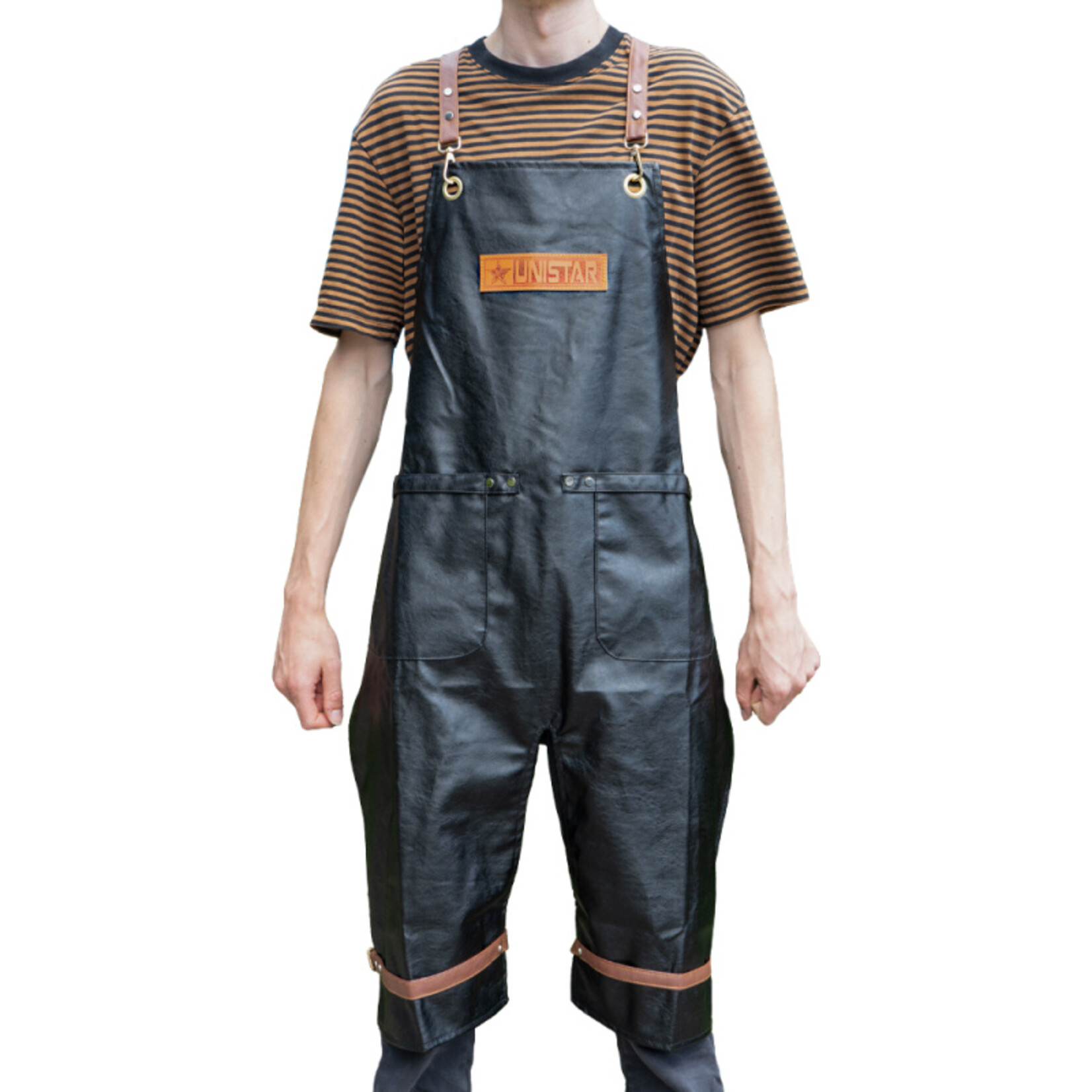 UNISTAR UNISTAR PROTECTIVE LEATHER APRON BLACK - 1 pc