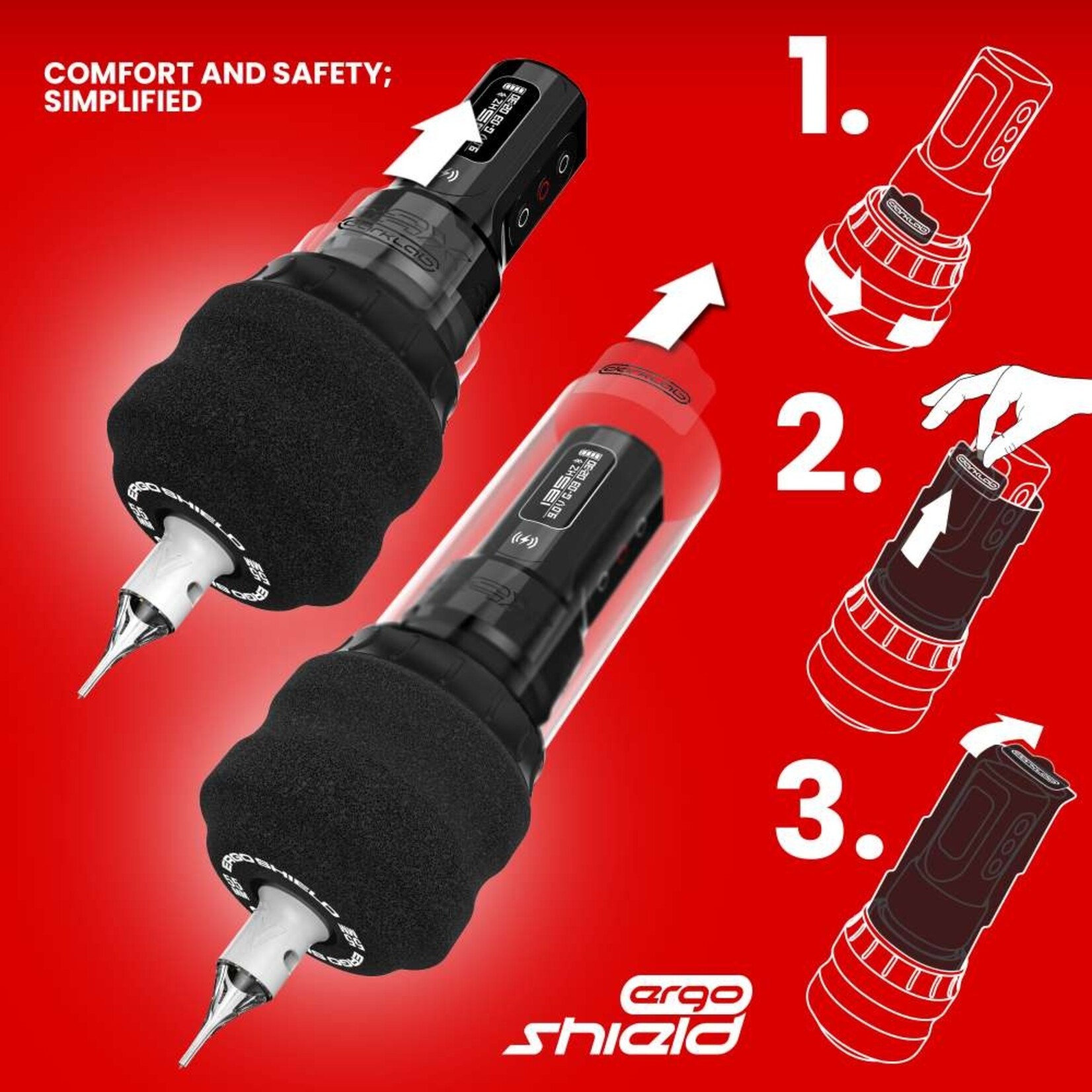 DARKLAB ERGO SHIELD GRIP — SAMPLE PACK OF 3