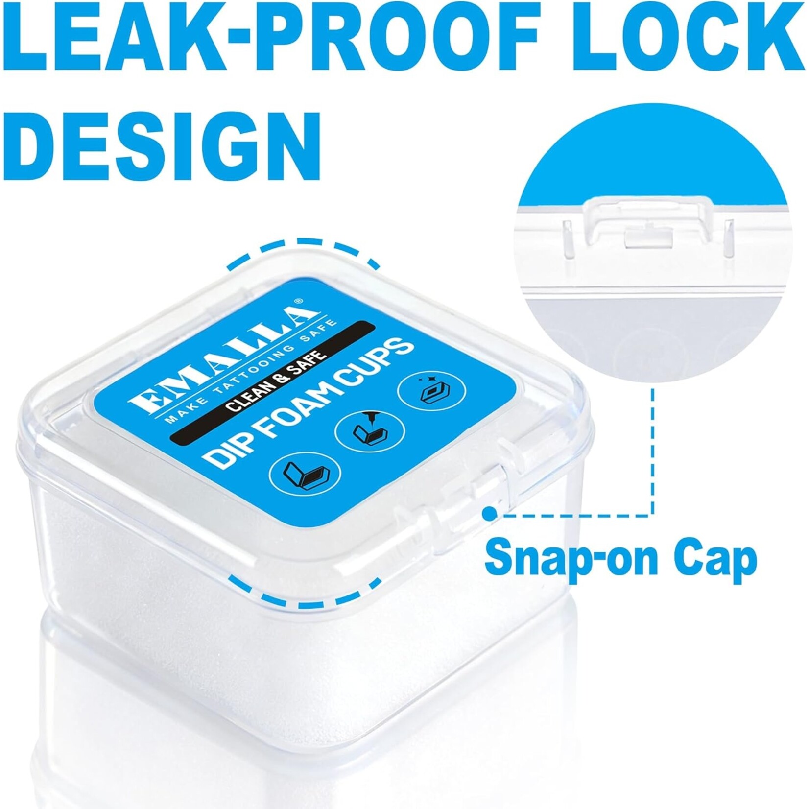 EMALLA TATTOO DIP FOAM CUPS (20pcs)