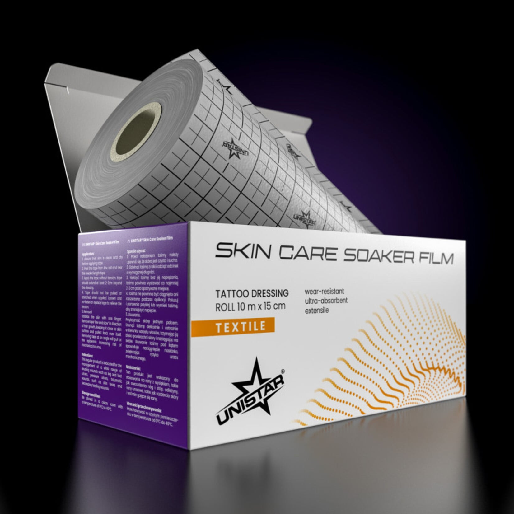 UNISTAR SKIN CARE SOAKER FILM – 10 m x 15 cm
