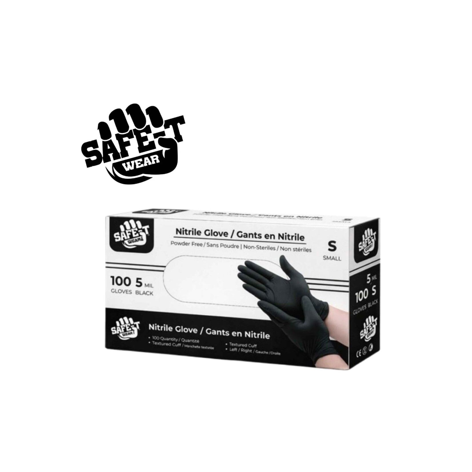 SAFE-T WEAR SAFE-T WEAR NITRILE EXAM GLOVES