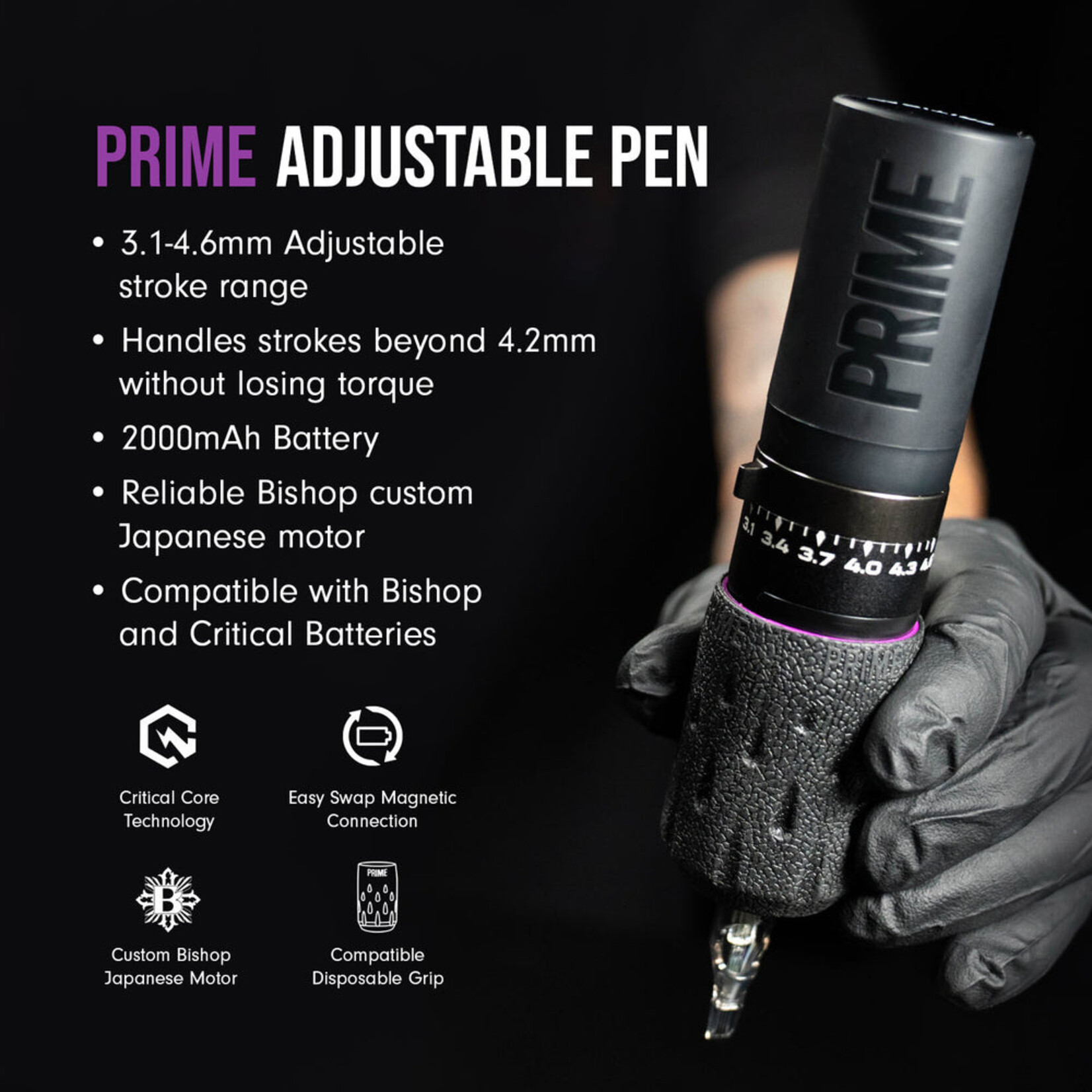 PRIME X CRITICAL ADJUSTABLE PEN MACHINE