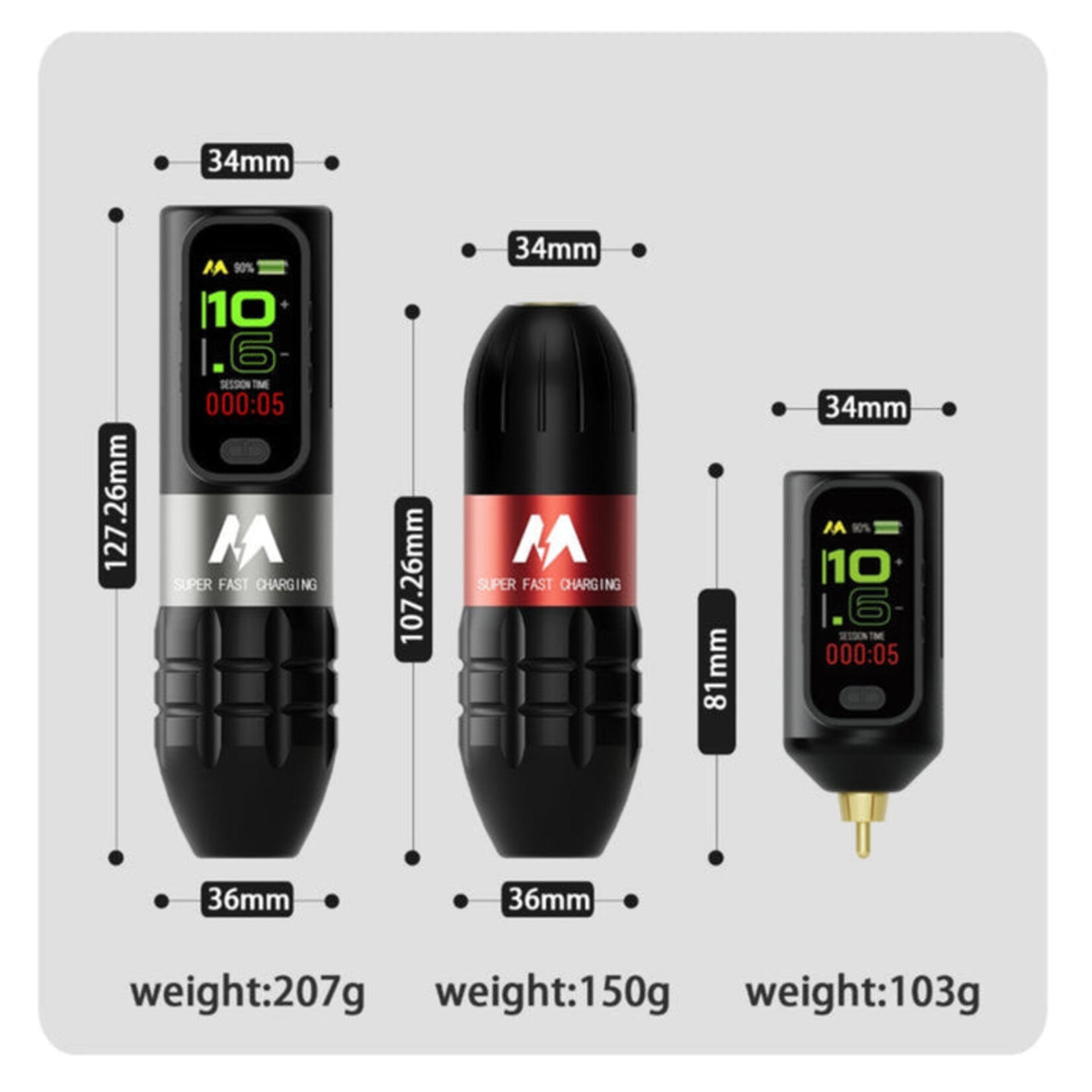 MARS PRO M1 WIRELESS PEN TATTOO MACHINE
