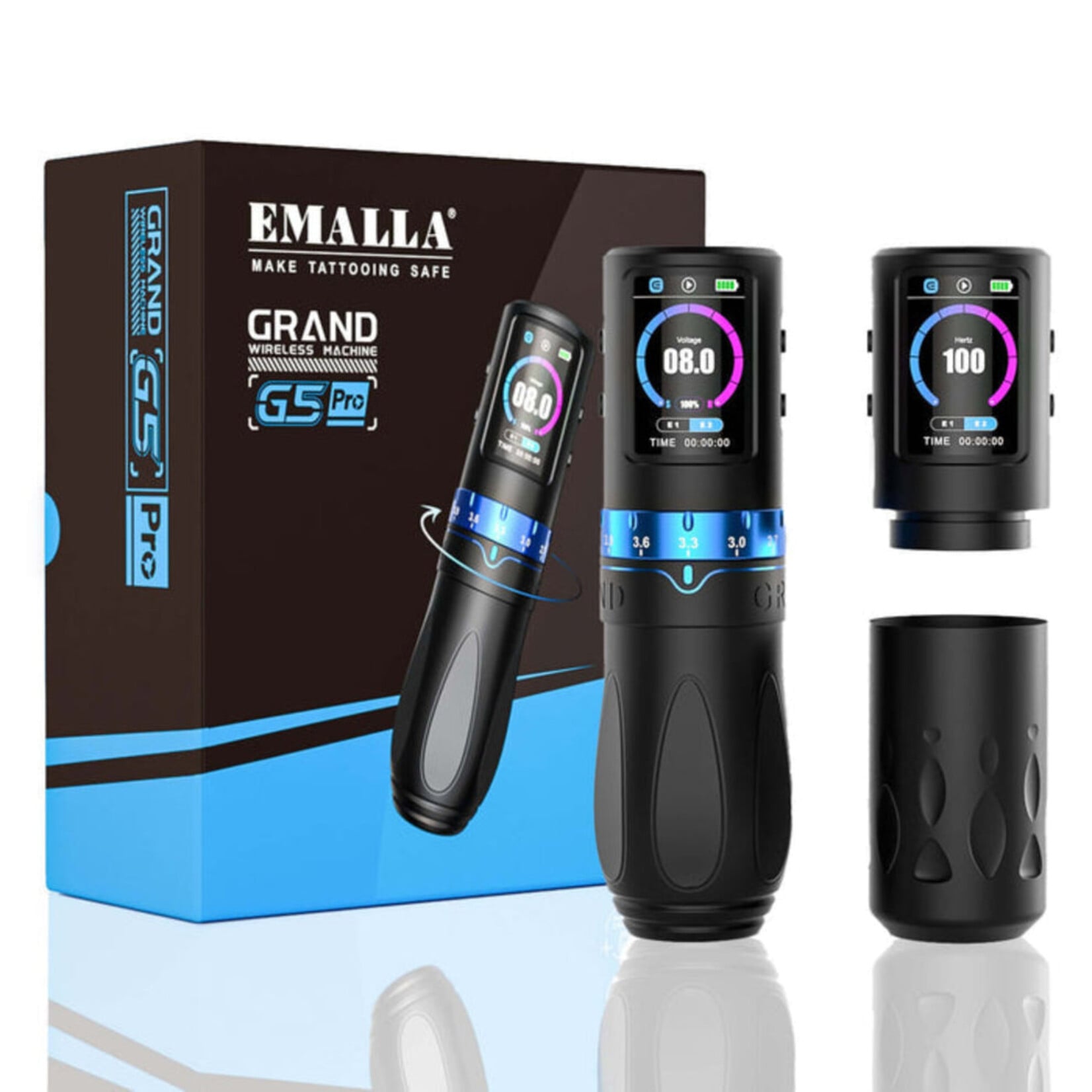 EMALLA GRAND G5 PRO WIRELESS TATTOO PEN MACHINE 2.4-4.2MM STROKES