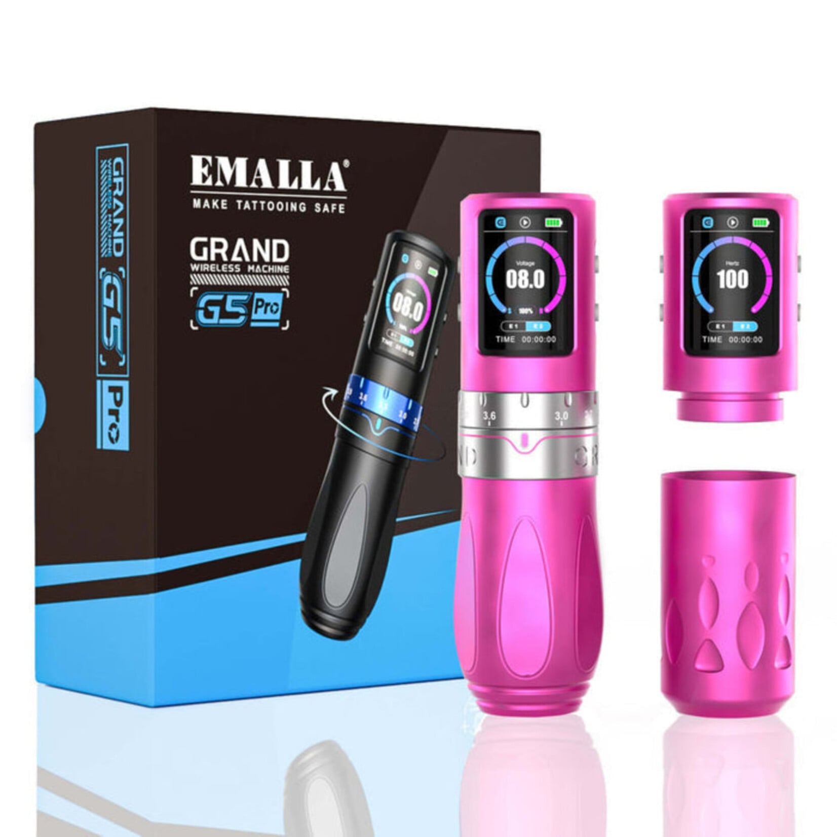 EMALLA GRAND G5 PRO WIRELESS TATTOO PEN MACHINE 2.4-4.2MM STROKES
