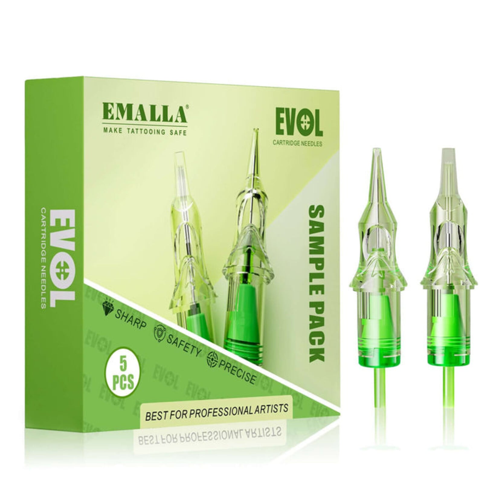 EMALLA EVOL TATTOO CARTRIDGE NEEDLES SAMPLE PACK (Box of 5)
