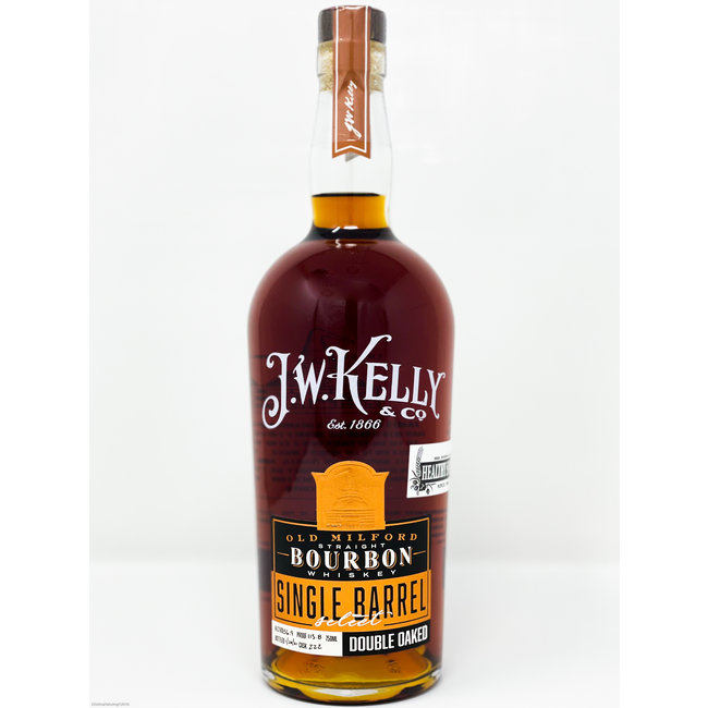 J.W. KELLY & CO OLD MILFORD SINGLE BARREL DOUBLE OAKED BOURBON (HS EXCLUSIVE AND REG) 750ML