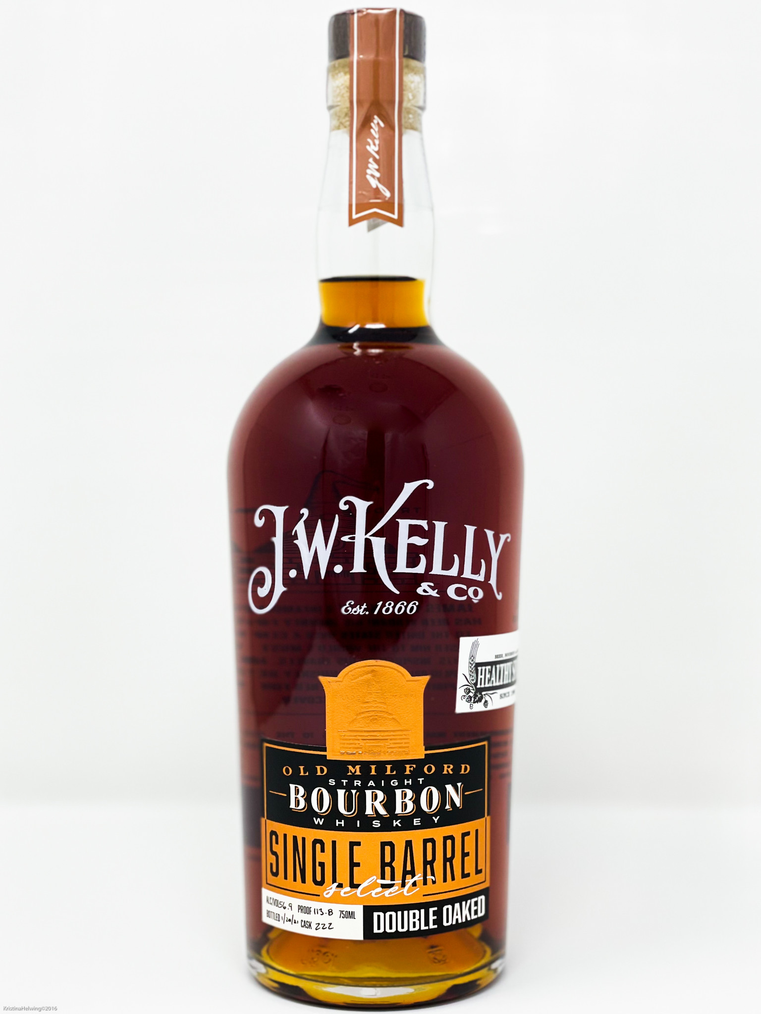 J.W. KELLY & CO OLD MILFORD SINGLE BARREL DOUBLE OAKED J.W. KELLY & CO OLD MILFORD SINGLE BARREL DOUBLE OAKED