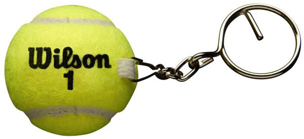 Wilson Tennis Ball Key Chain Courtside Sports