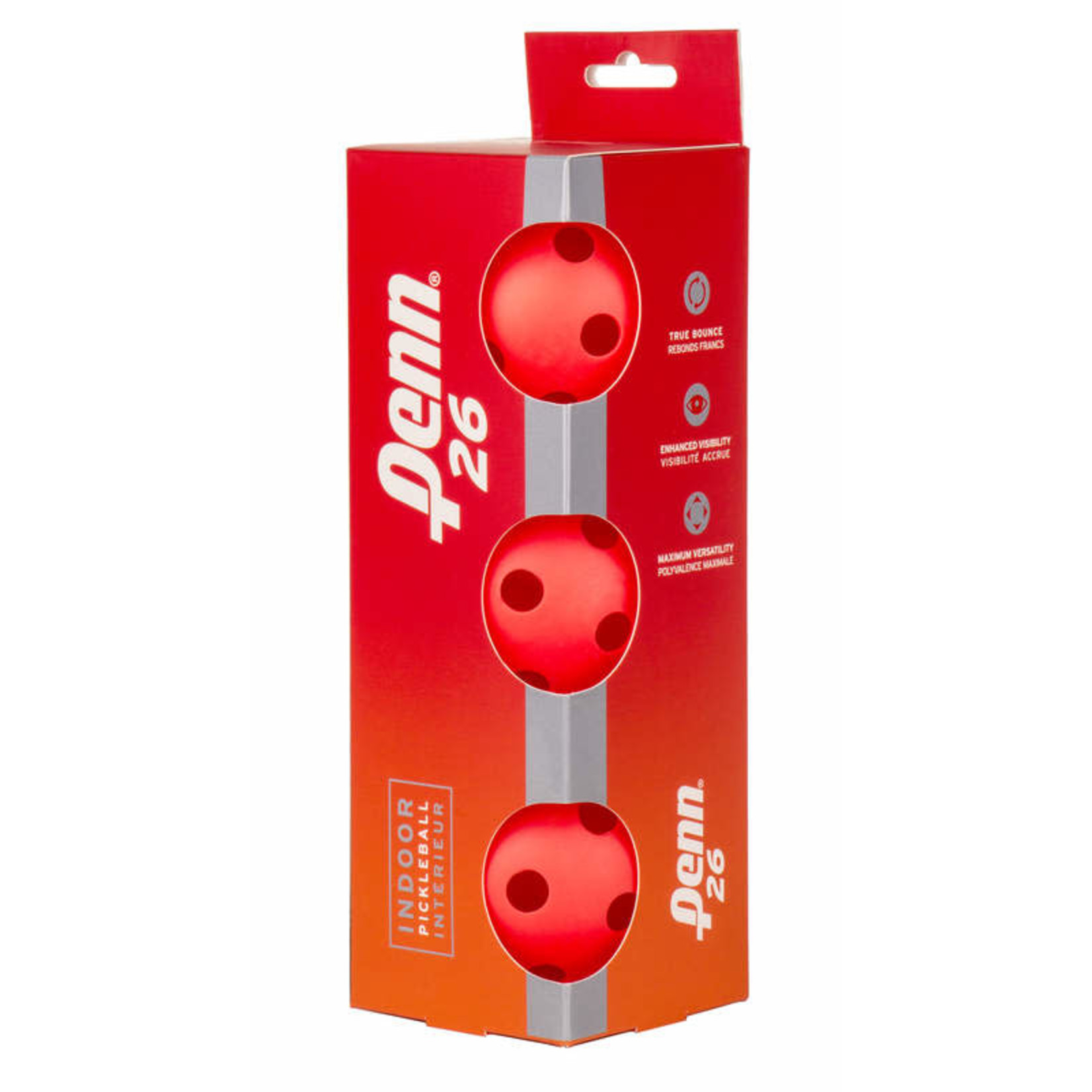 Penn Penn 26 Indoor Pickleballs Red (x3)