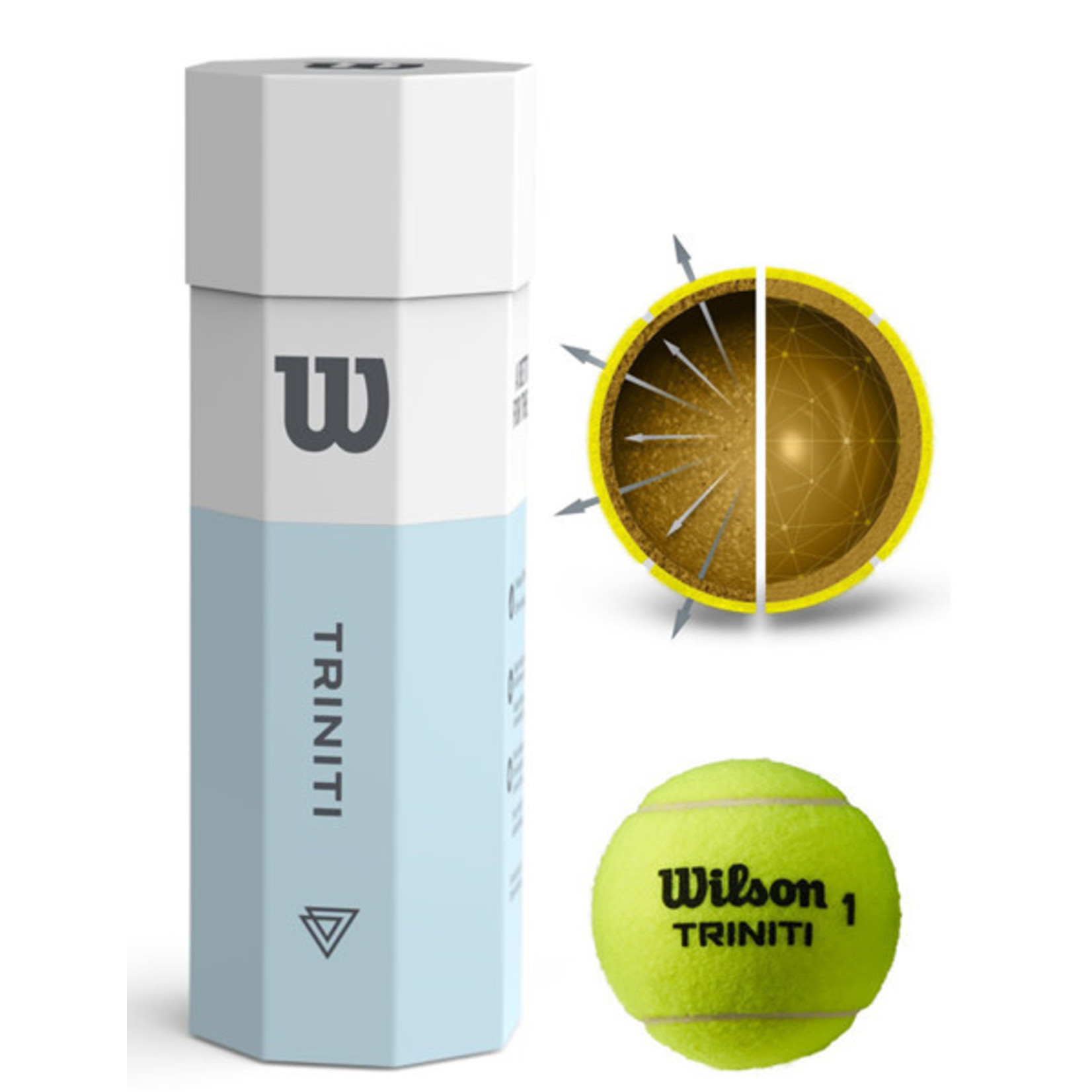 Wilson WilsonTriniti Pressureless Tennis Balls