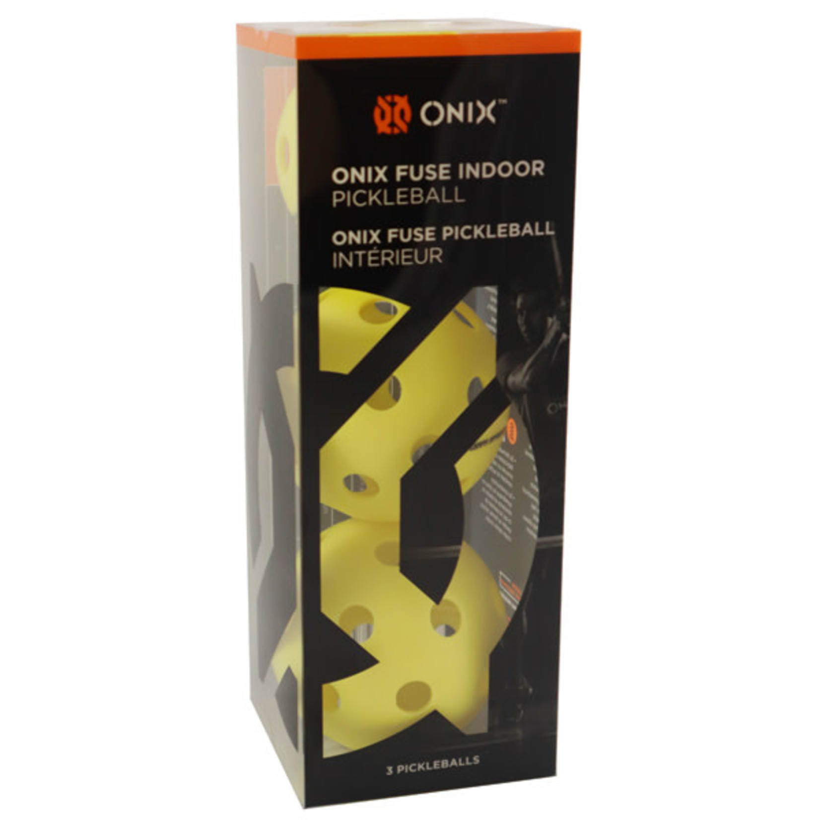 Onix Onix Fuse Indoor Pickleball  (3 pack) Yellow