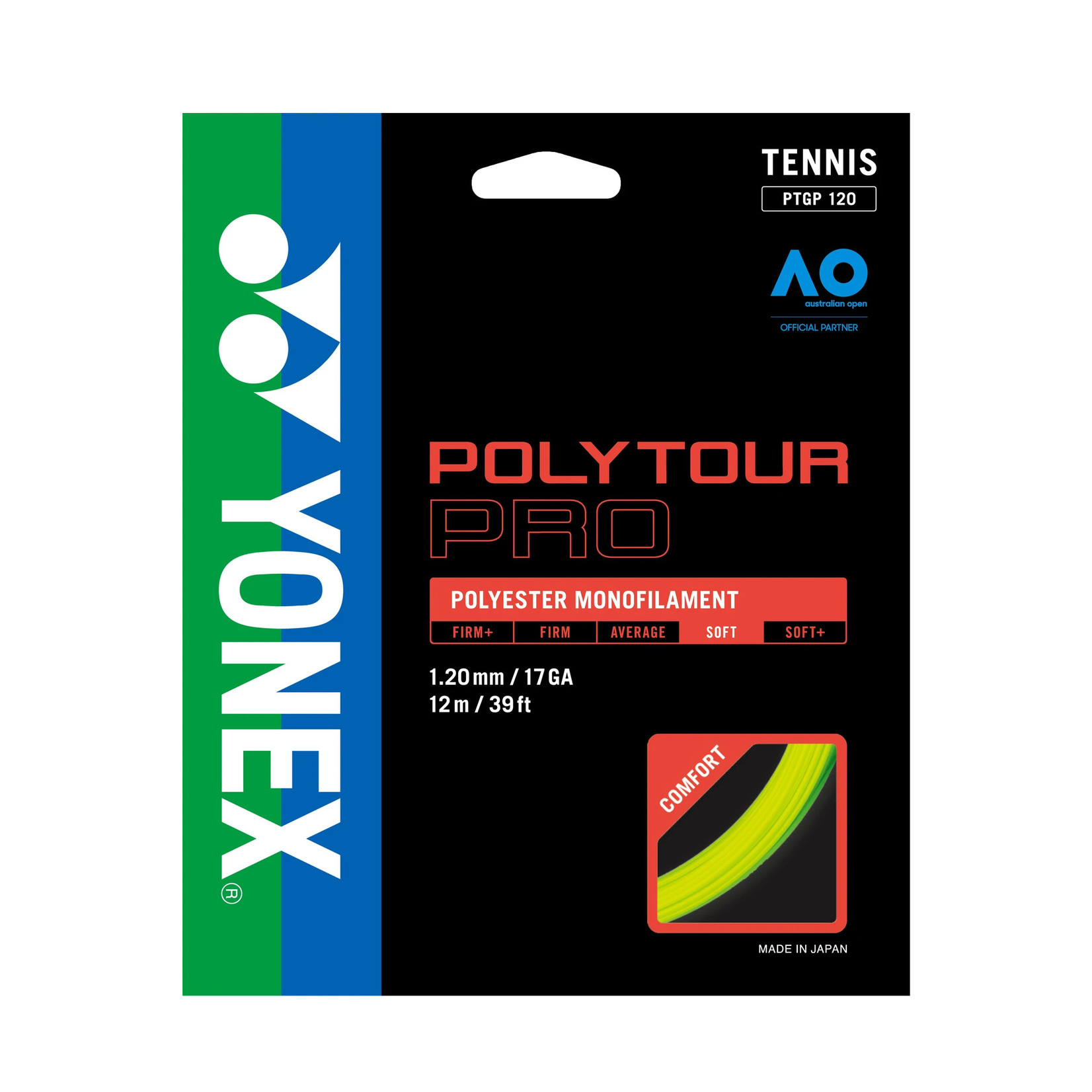 Yonex Yonex PolyTour Pro Tennis Strings 1.20 Yellow [HALF SET]