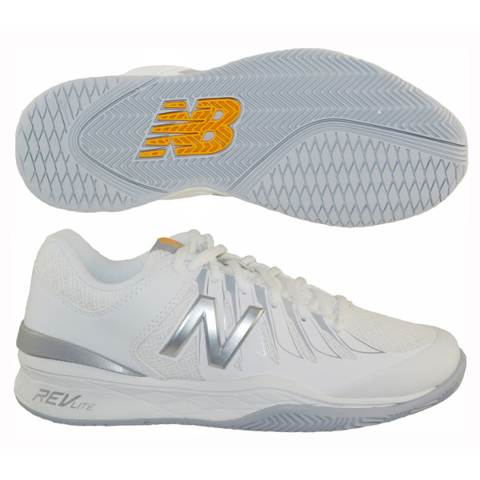New Balance New Balance 1006 White/Silver Women's Tennis Shoes