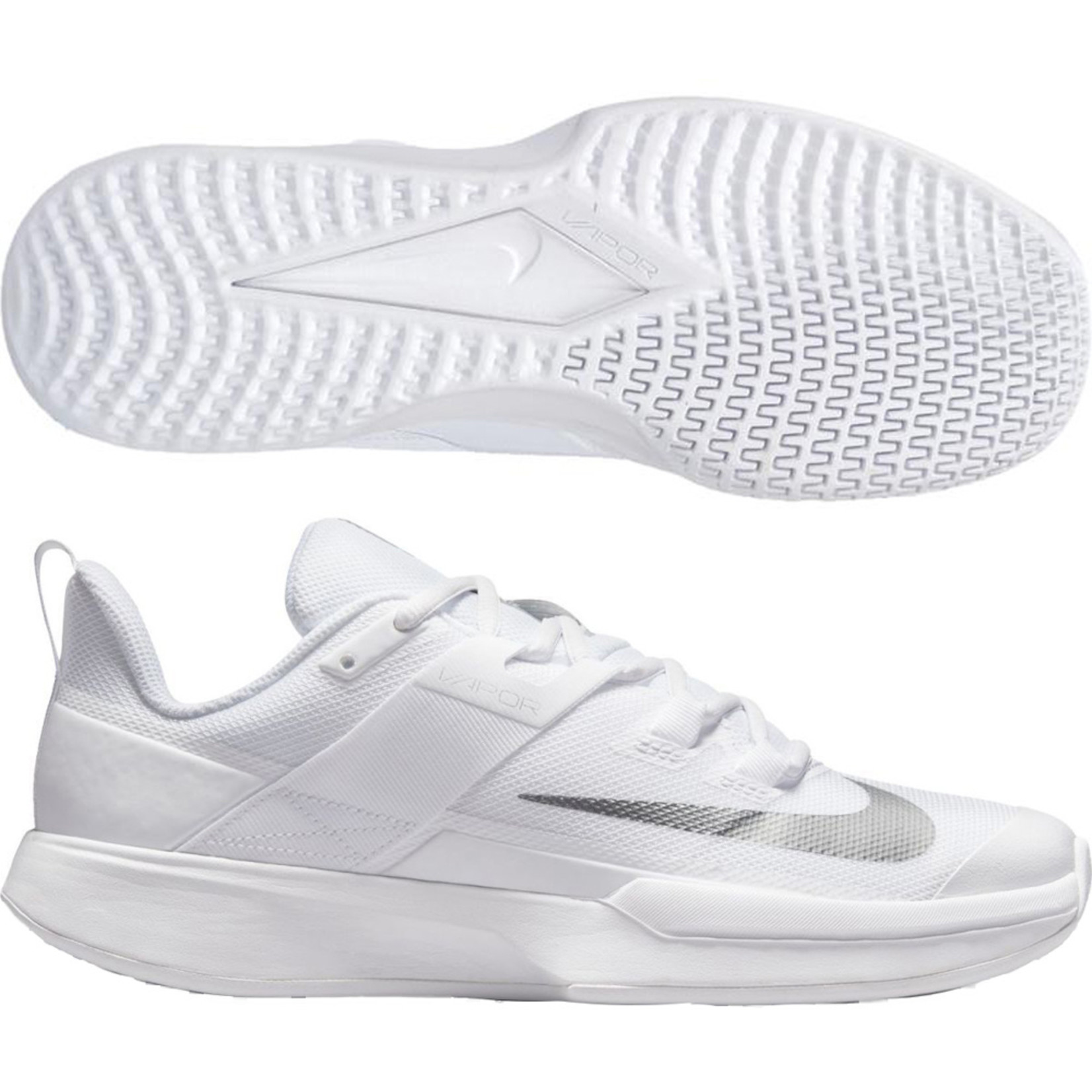 Nike Nike - NikeCourt Vapor Lite Women's Tennis Shoes White/Metallic Silver