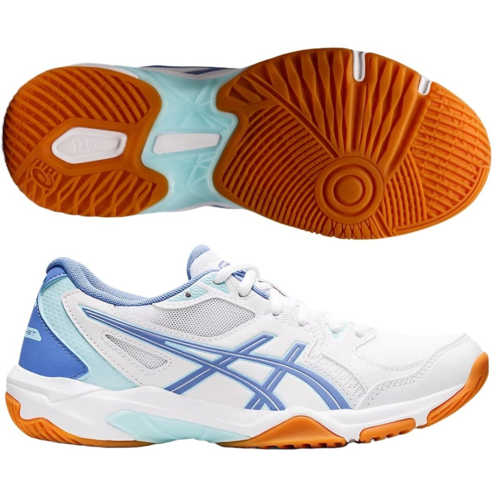 Asics Gel-Rocket 10 Women's Indoor Shoes White/Periwinkle Blue - Courtside  Sports