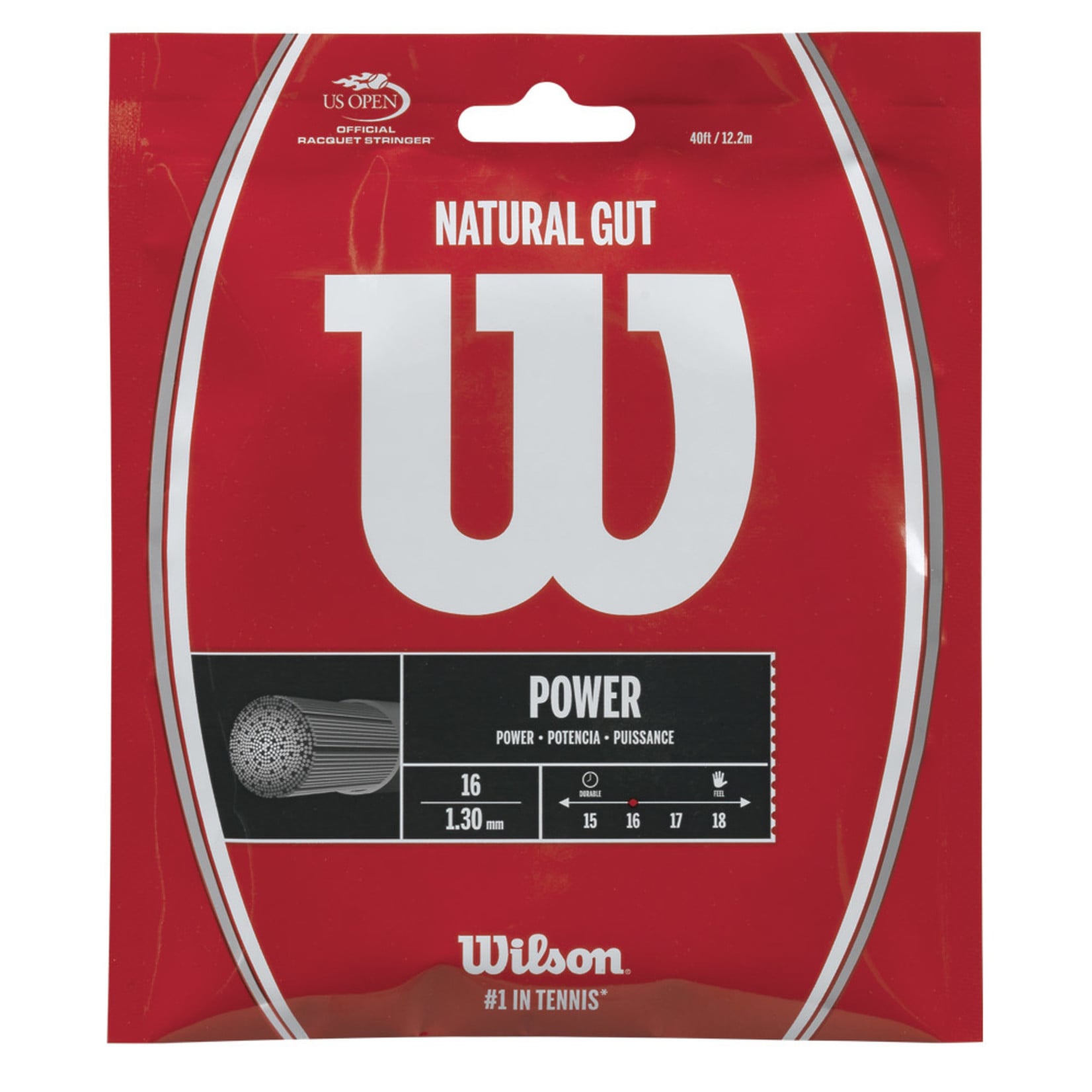 Wilson Wilson Natural Gut Tennis Strings 16 [HALF SET]
