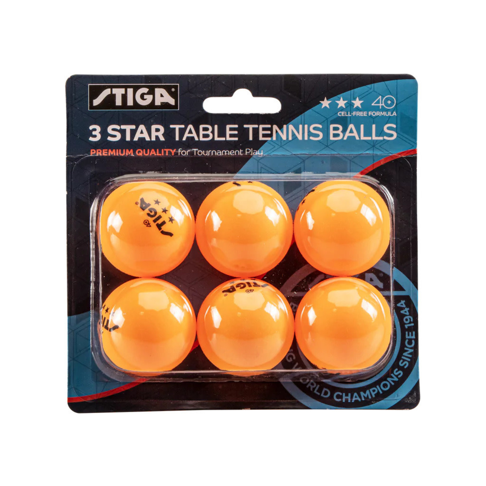 Stiga Stiga 3 STAR x6Pk Orange