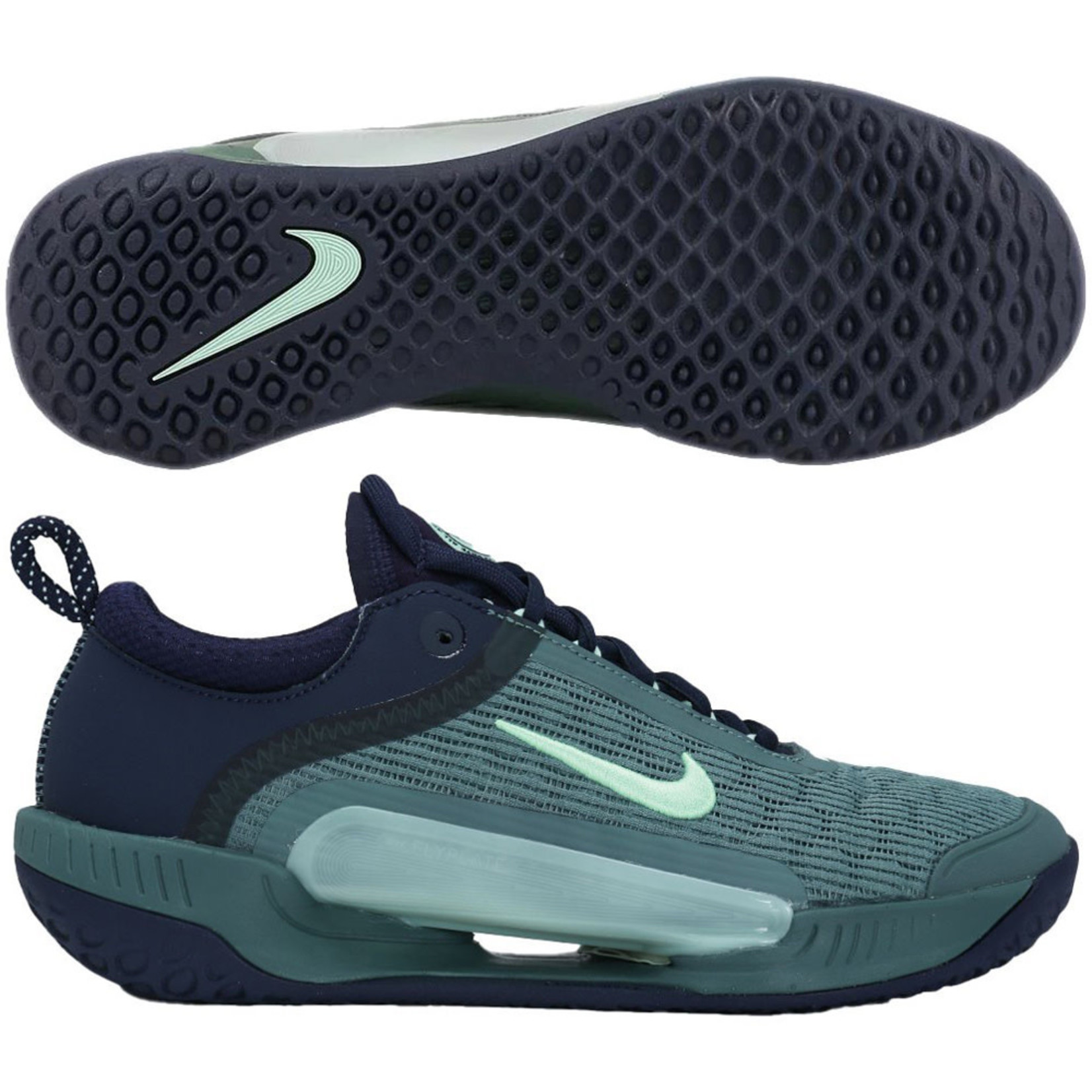 Nike Court Zoom NXT Men's Tennis Shoes Obsidian/Mint - Courtside Sports