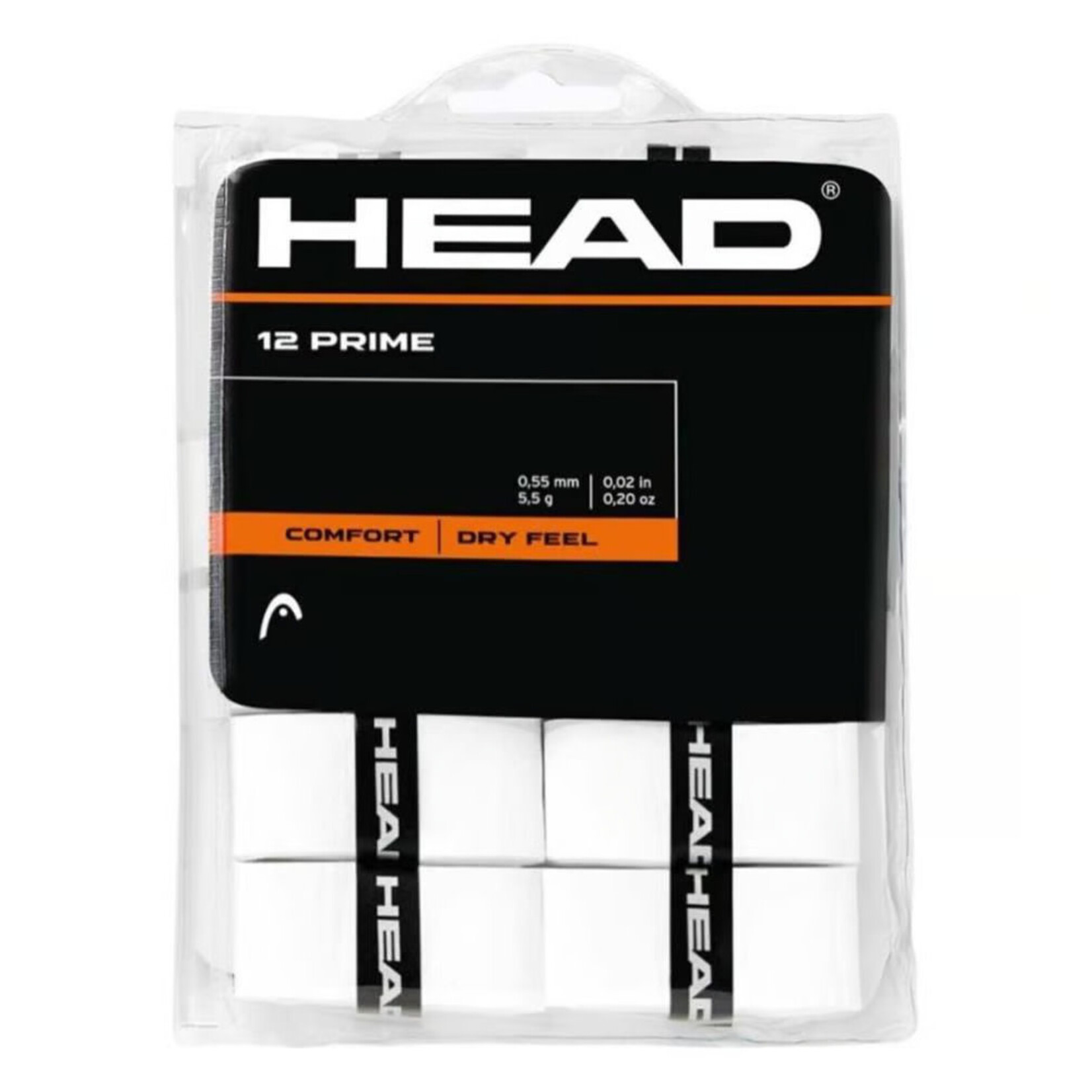 Head Head Prime Tour Overgrip White x12