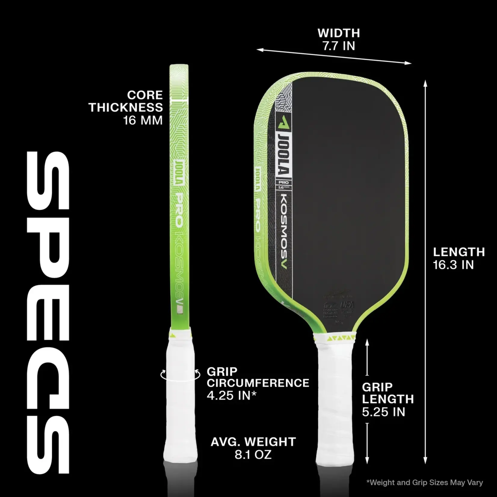 Joola Joola Kosmos Pro V Federico Staksrud Surge Green 16mm