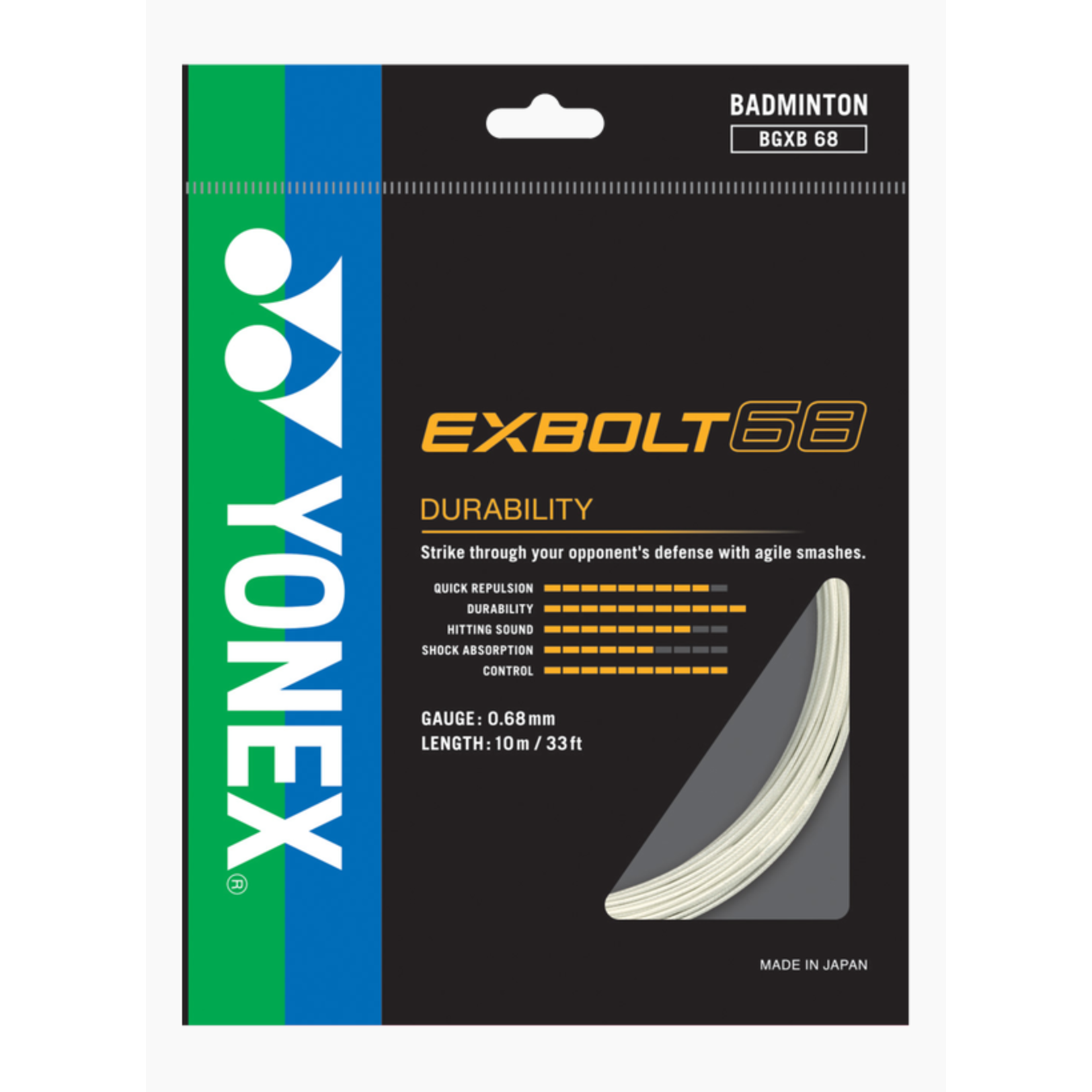 Yonex Yonex Exbolt 68 Badminton Strings (10m)