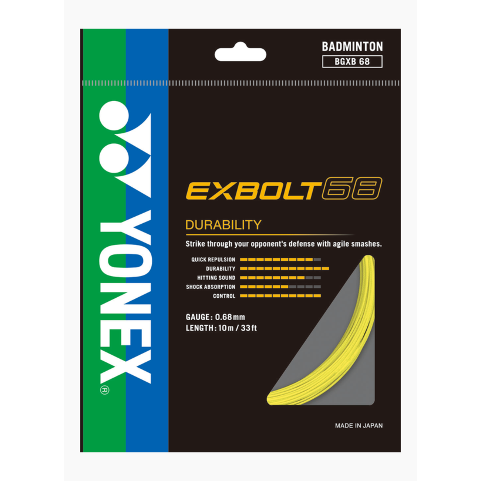 Yonex Yonex Exbolt 68 Badminton Strings (10m)