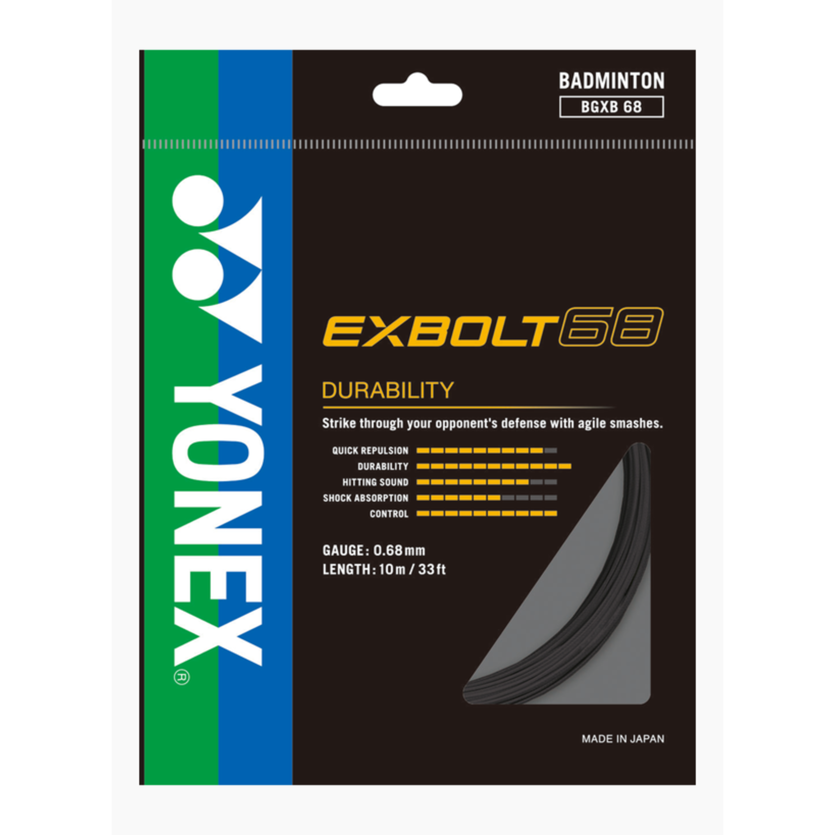 Yonex Yonex Exbolt 68 Badminton Strings (10m)
