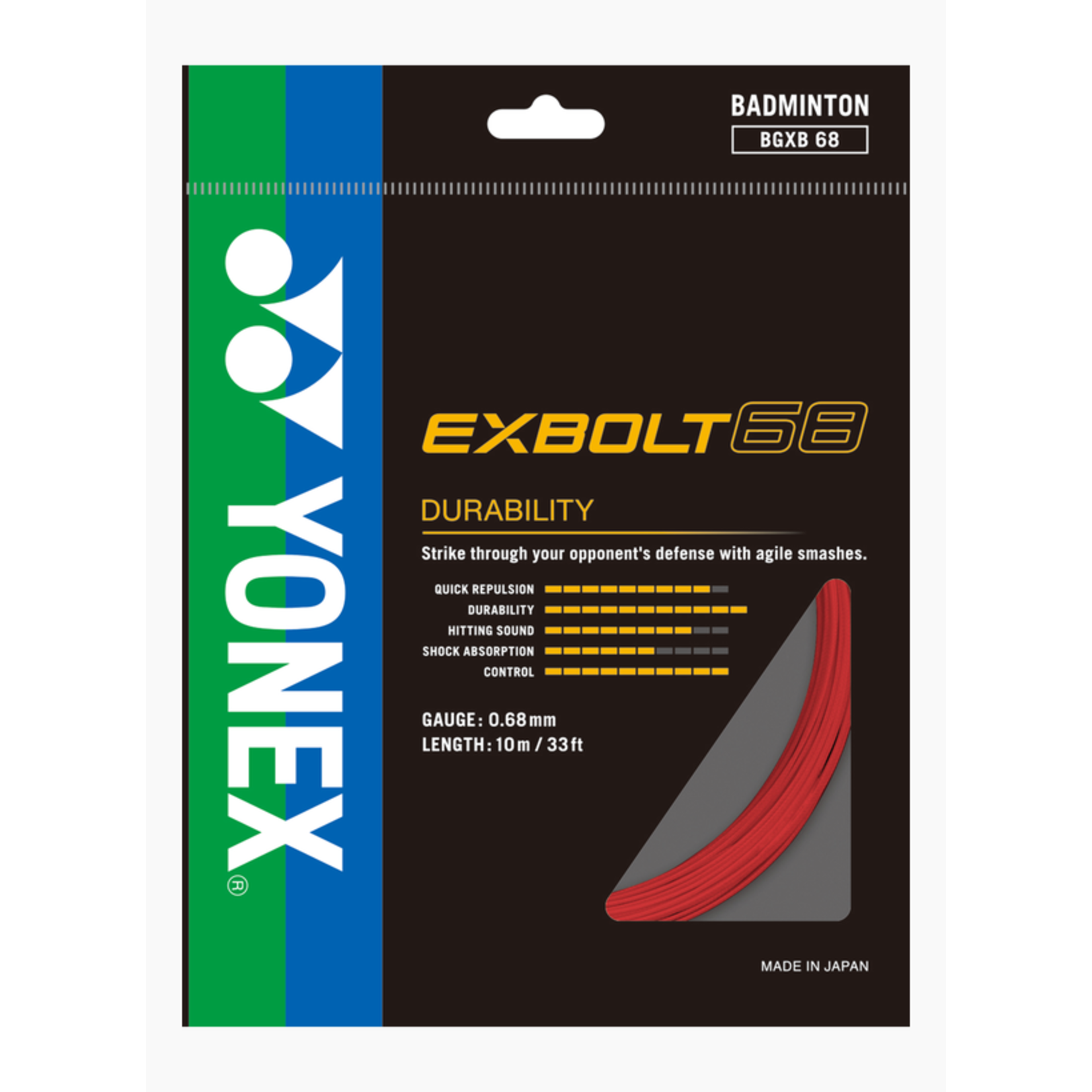 Yonex Yonex Exbolt 68 Badminton Strings (10m)