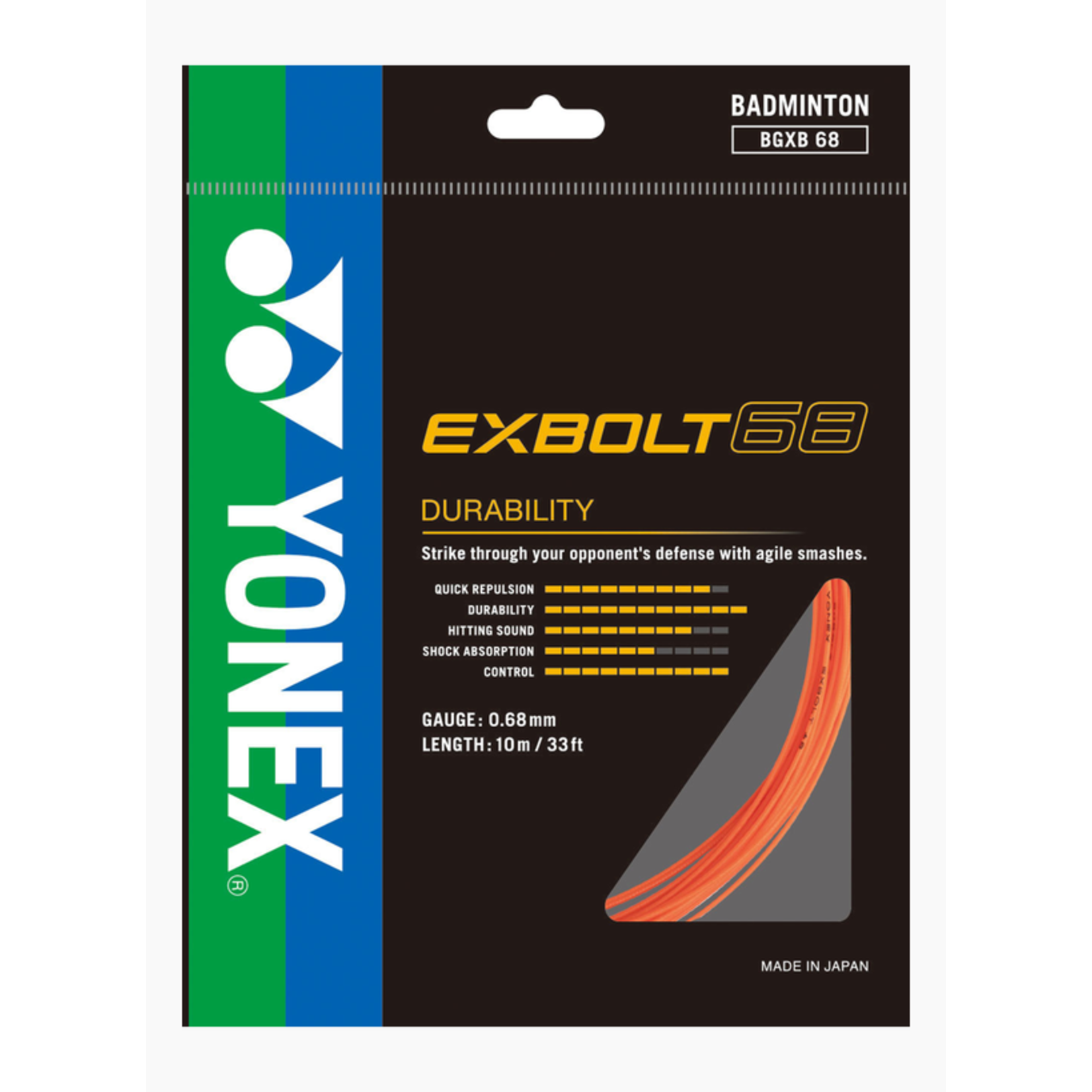 Yonex Yonex Exbolt 68 Badminton Strings (10m)