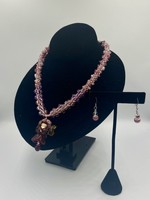 Kay Bolden BOLD Glass Angel Beaded Necklace/Earring Set
