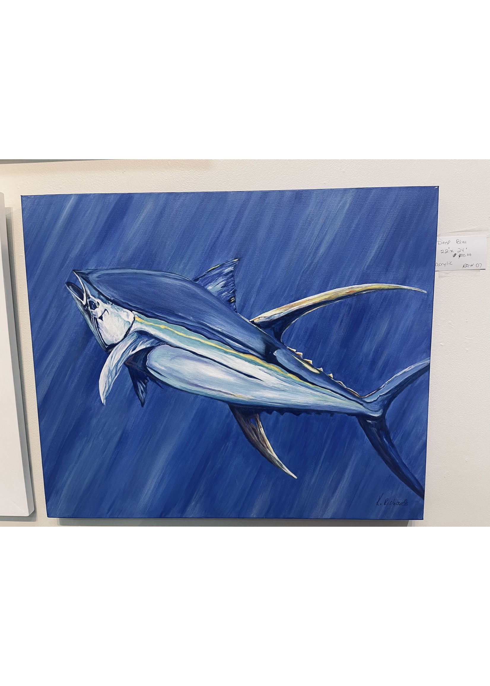 RICHARDS DEEP BLUE 22 X 24Artist Kelly Richards