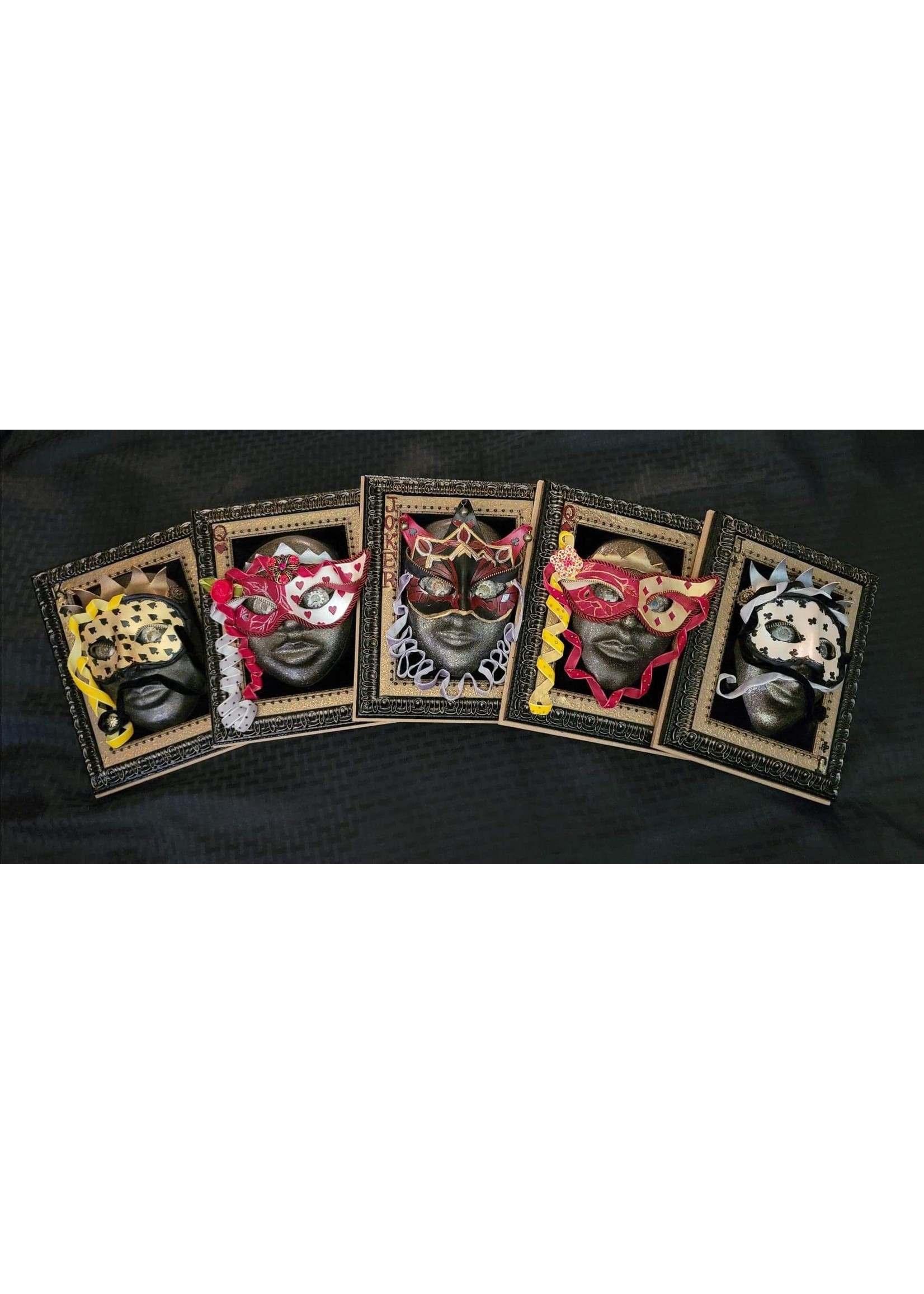 Lisa Boozer BOOZ  -  BOOZER       Stacking the Deck,    Mixed media, gallery mask, other