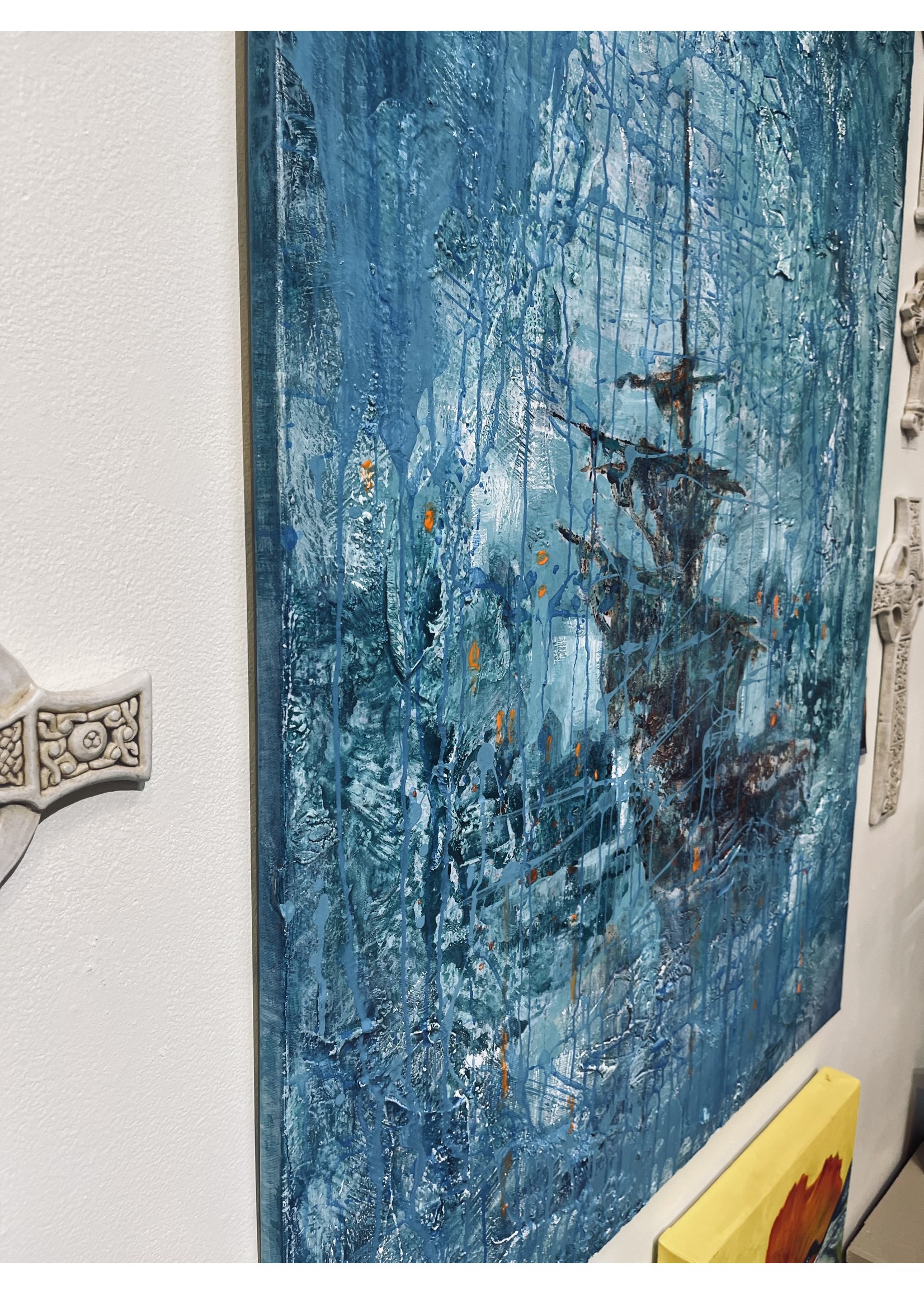 Blueskies Gallery BLUESKIES GALLERY IGNAT KONSTANTINIV SAILS IN BLUE 40 X 30