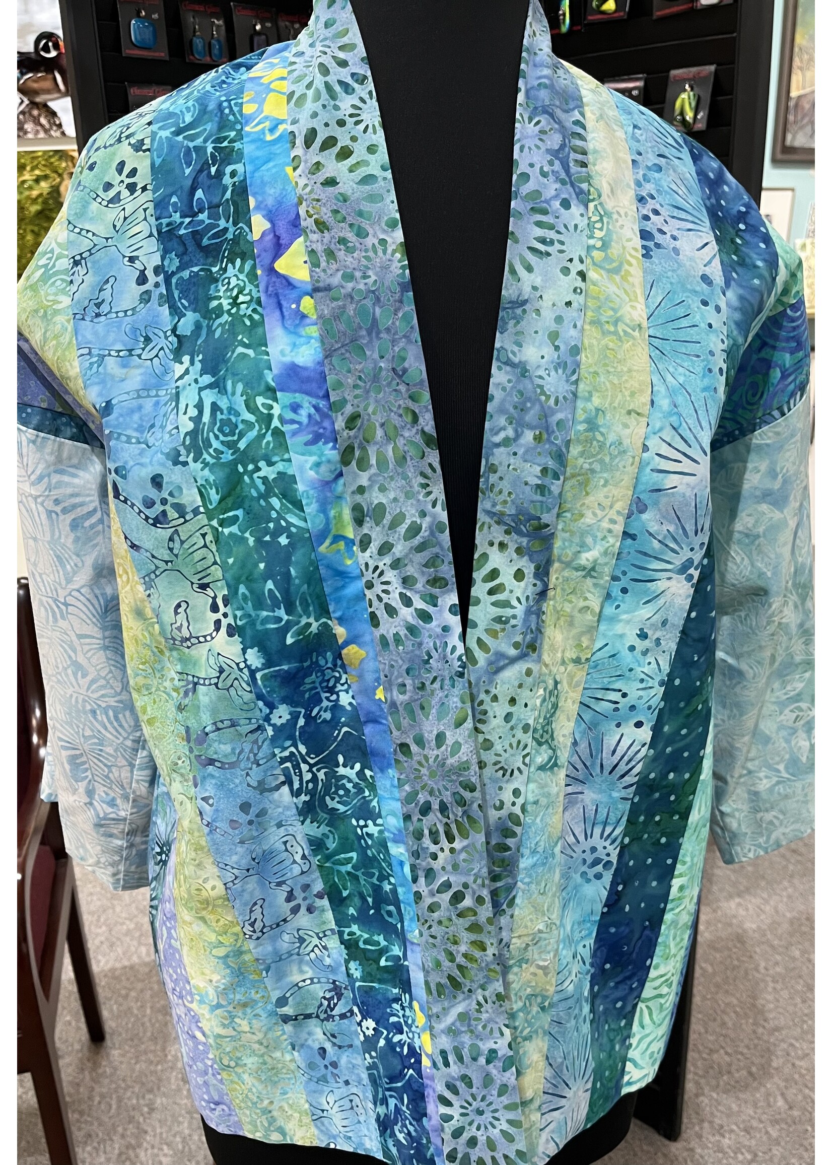 STULTZ PRISCILLA TEAL BATIK SIZE S