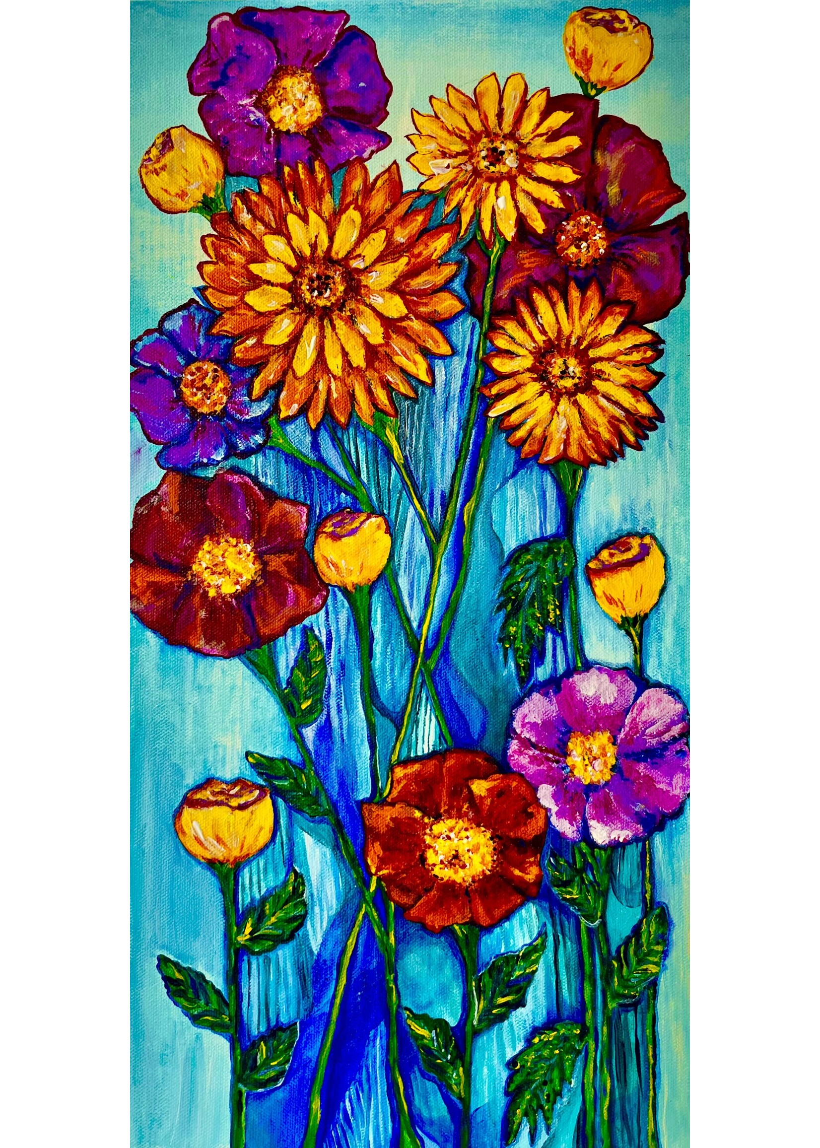 STEI-STEINMAN JOAN "FLOWERS IN THE RAIN"