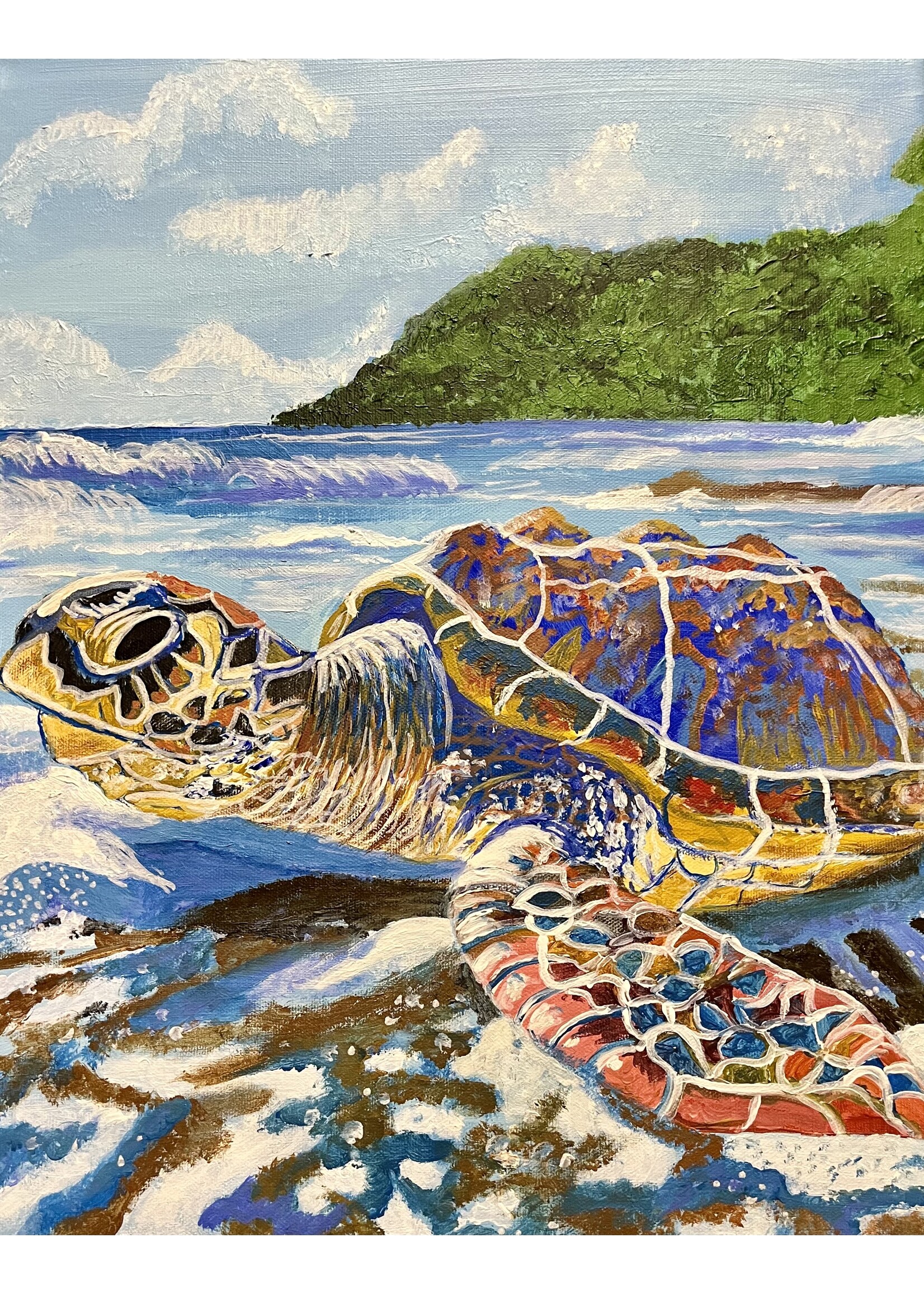 Jan Warren Warr Hawaiian Spirit Turtle