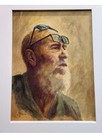 spencer mark Mark Spencer- Where are my glasses 9x12 casein on panel