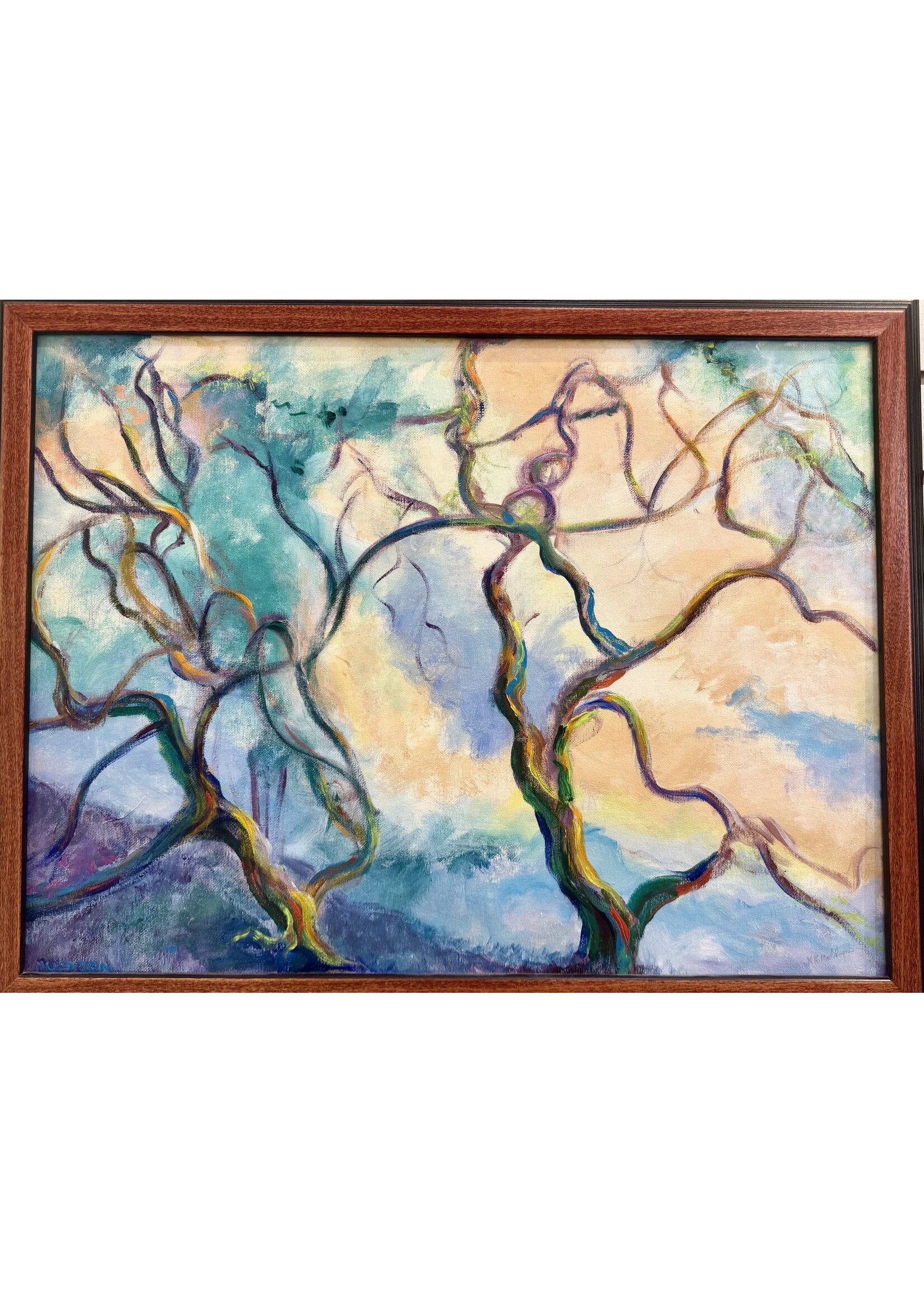 Karen Muldoon Muldeon Karen Dance of the Trees -Acrylic painting 20.5x 26