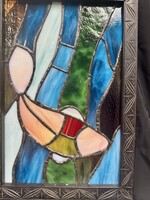 Kathy Freudenberg FREU-Kathy Freunburg Sained glass Koi 9x13