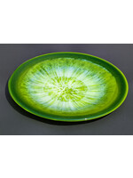 Joy Matthews Matthews Joy - Springwake Pressed Glass Plate 11 1/4" x 7/8" Food Safe