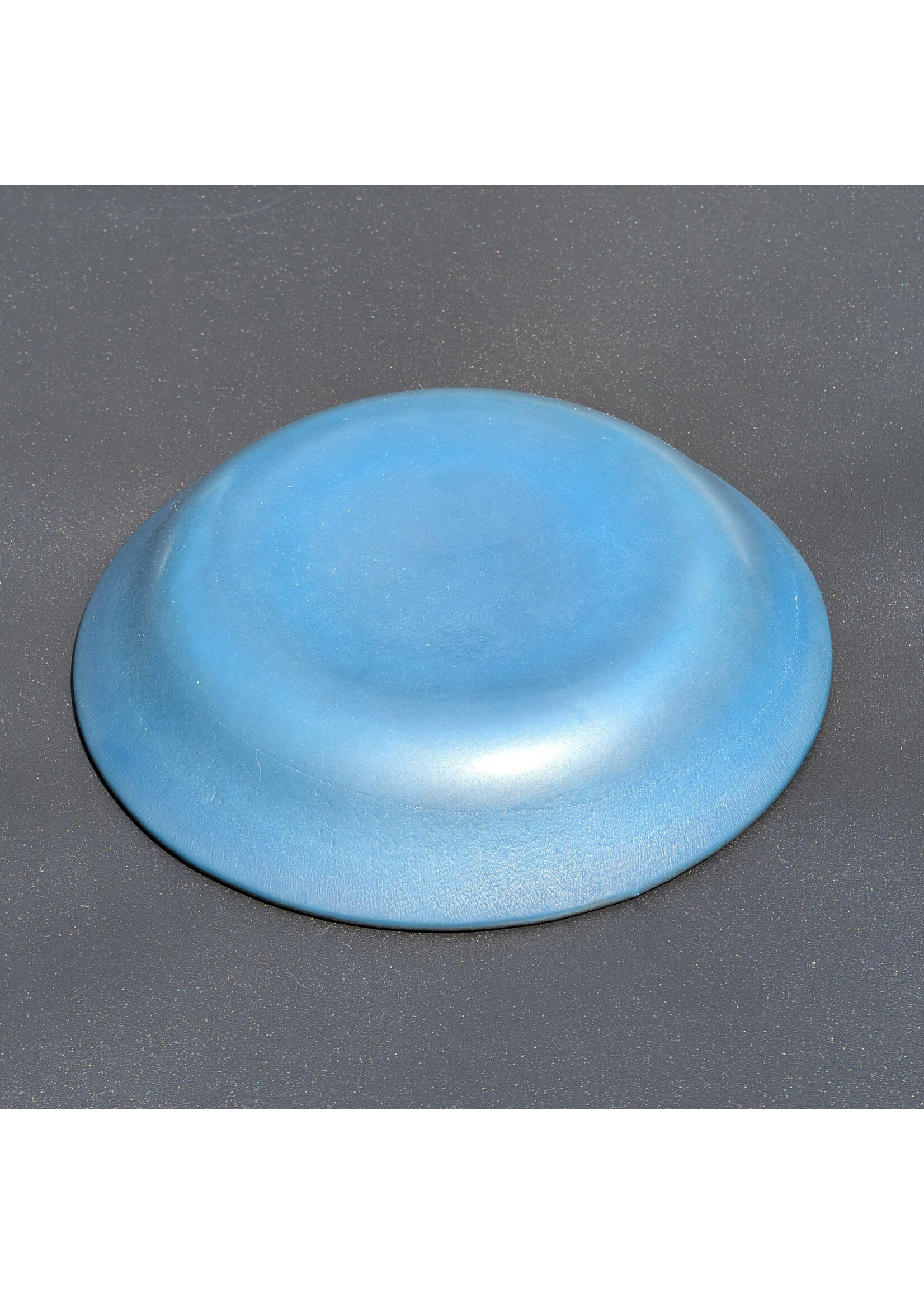 Joy Matthews Matthews Joy - Storm Eye Small pressed glass dish 5 1/2" Diameter x 1" Not Food Safe