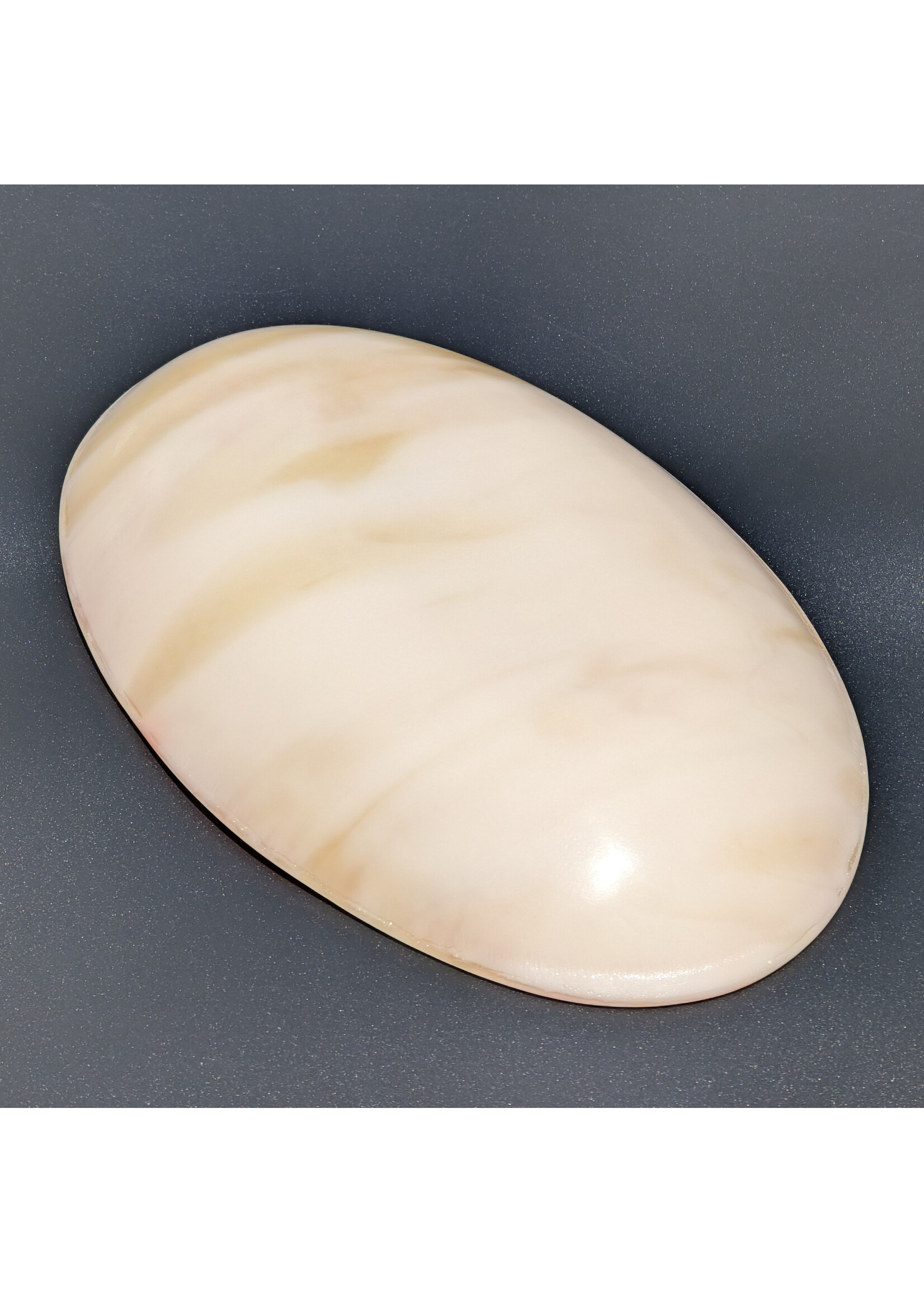 Joy Matthews Matthews Joy - Stellar Ember Oval pressed glass bowl 10 3/4" x 6 3/4" x 1 1/4" Food Safe