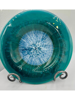 Joy Matthews Matthews Joy - Glacial Basin Pressed Glass Bowl UP7-6 10 1/2 x 2 1/2   food safe