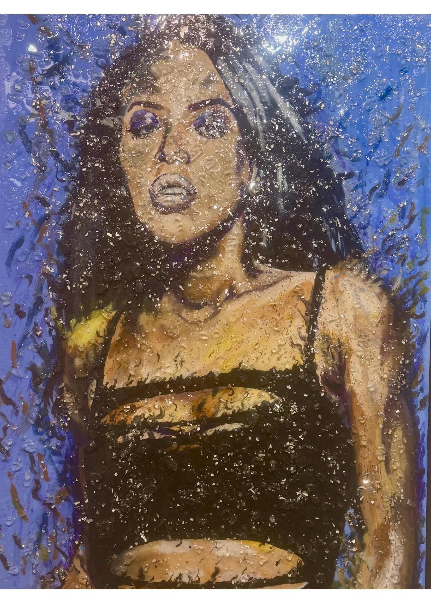clark-D'Andre clark- D' Andrea Clark -- Broken Glass 24x36 framed