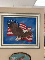 WEST WEST - DUANE L WEST "Flying with Glory" Framed 26x30