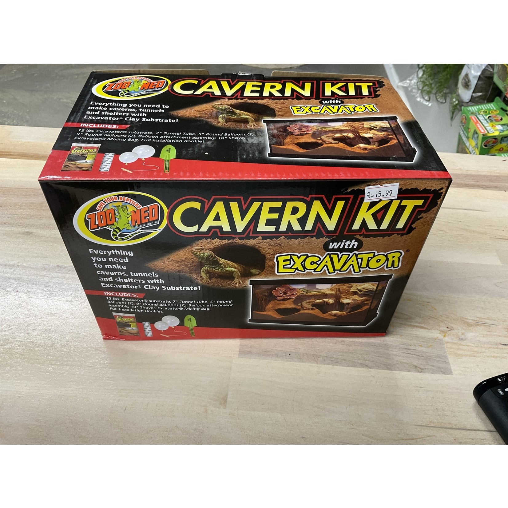 ZOO MED CAVERN KIT WITH EXCAVATOR 3 - Atypical Pets
