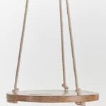 10 inch Round Wood Woven Hanger